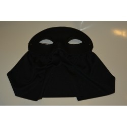 Masque noir avec bavette