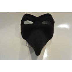 Masque long nez noir luxe