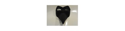 Masque long nez noir luxe