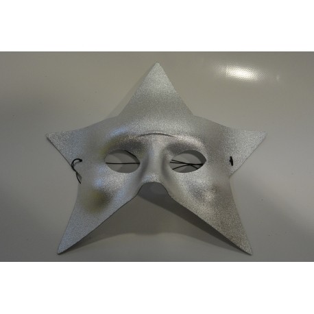 Masque étoile argenté