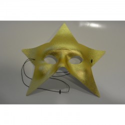 Masque étoile doré luxe