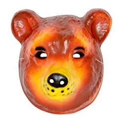 Masque ours en plastique