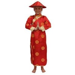 Chinoise rouge enfant