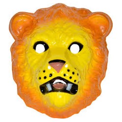 Masque lion en plastique