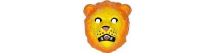 Masque lion en plastique