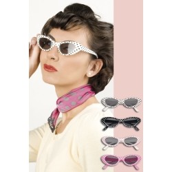 Lunettes année 60 rose