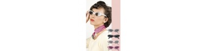 Lunettes année 60 rose