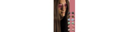 Lunettes hippie rose