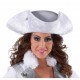 Tricorne luxe blanc