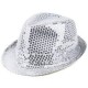 Borsalino pailleté argent