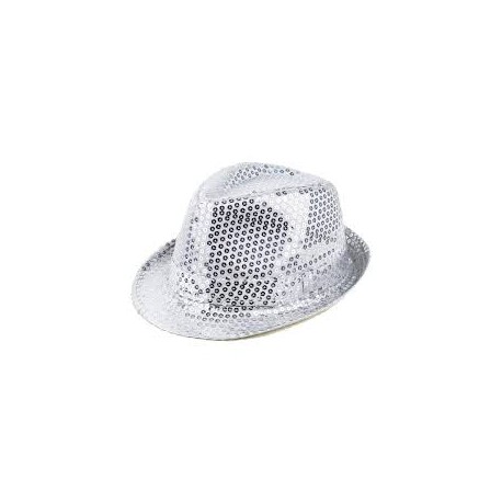 Borsalino pailleté argent