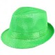 Borsalino pailleté vert