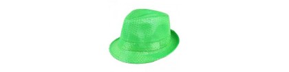 Borsalino pailleté vert