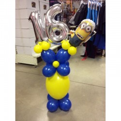 Colonne ballons minion