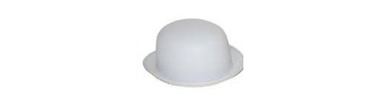 Chapeau boule blanc