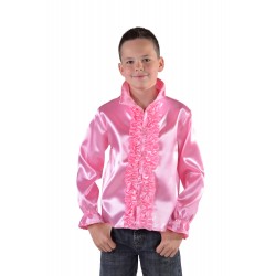 Chemise disco rose