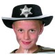 Chapeau de shérif noir enfant
