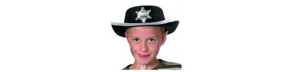 Chapeau de cow boy enfant noir