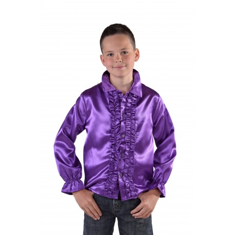 Chemise disco mauve enfant
