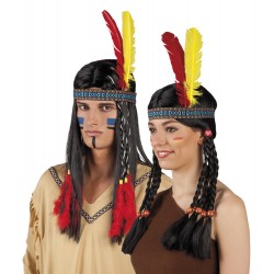 Bandeau d'indien 2 plumes 