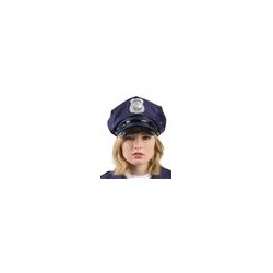 Casquette de police bleu