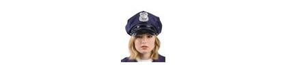 Casquette de police bleu