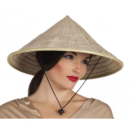 chapeau chinois paille