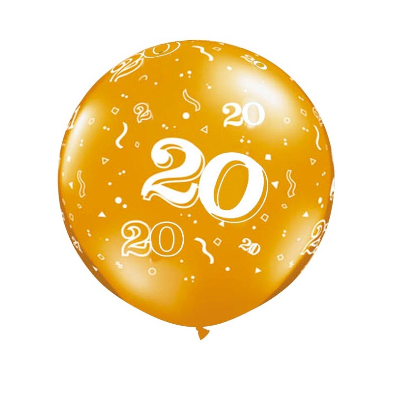 Ballons 20 ans Anniversaire 25x32 cm
