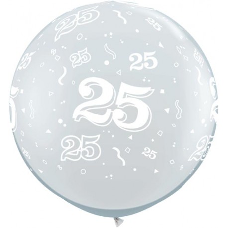 Ballon 25 ans 1 mètre de diamètre