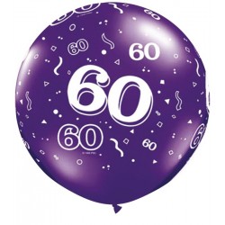 Ballon 60 ans 1 mètre de diamètre