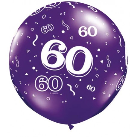 Ballon 60 ans 1 mètre de diamètre