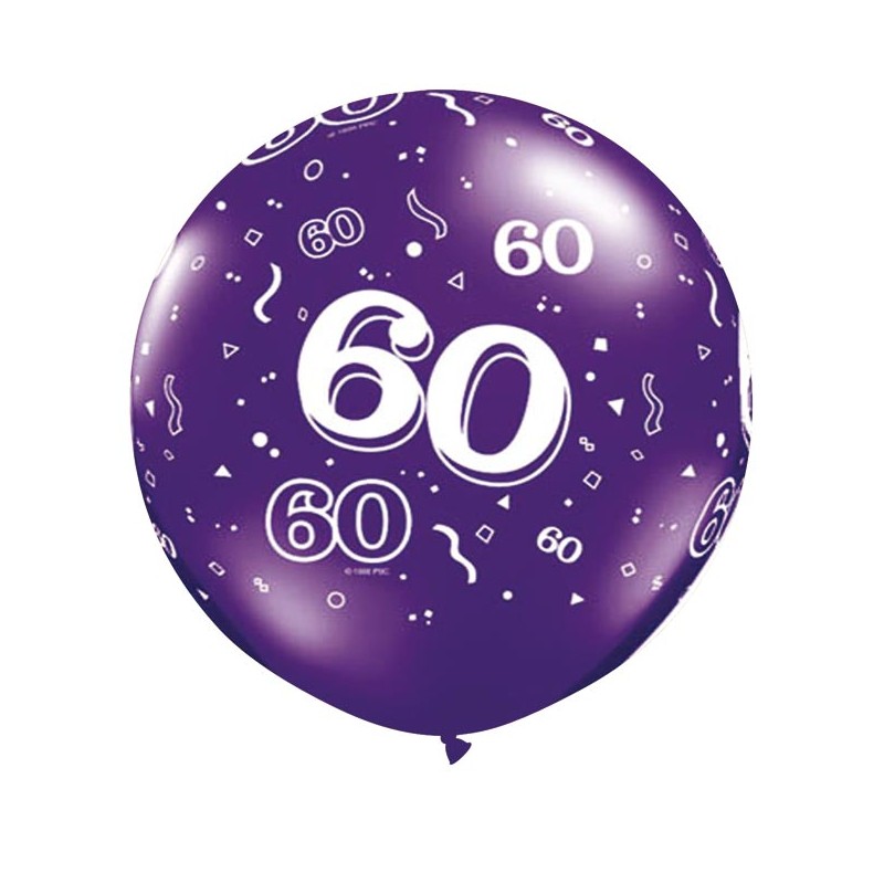 Ballon 60 ans 1 mètre de diamètre - Le Cotillon