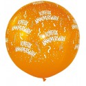 Ballon joyeux anniversaire 1 mètre de diamètre