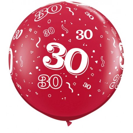 Ballon 30 ans 1 mètre de diamètre