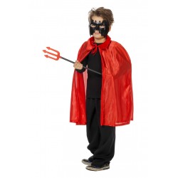 Cape diable rouge enfant