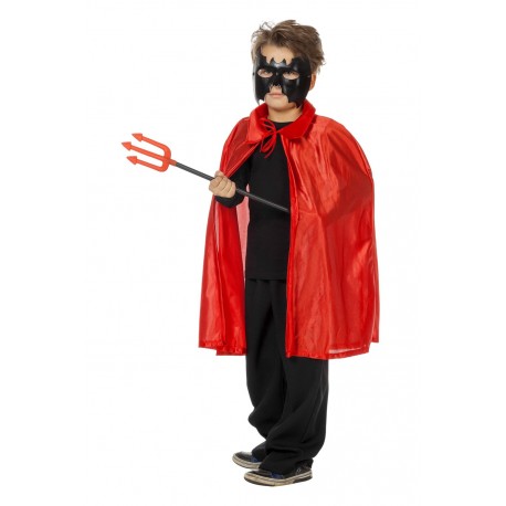 Cape diable rouge enfant