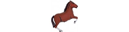 Ballon cheval brun foncé