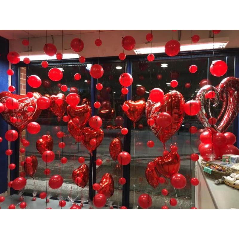 Ballons cœur en aluminium pour la Saint-valentin – BallonBallon Brussels