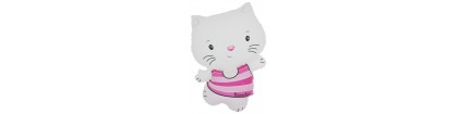 Ballon hello kitty blanc