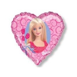 Ballon coeur barbie