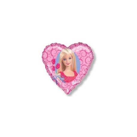 Ballon coeur barbie