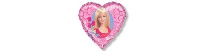 Ballon coeur barbie