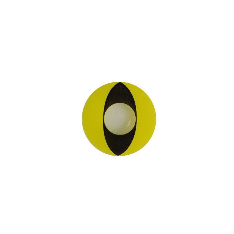 Lentilles couleur jaune noir - yellow werewolf. Pour Halloween