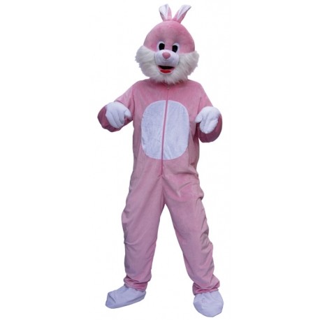 Mascotte lapin rose