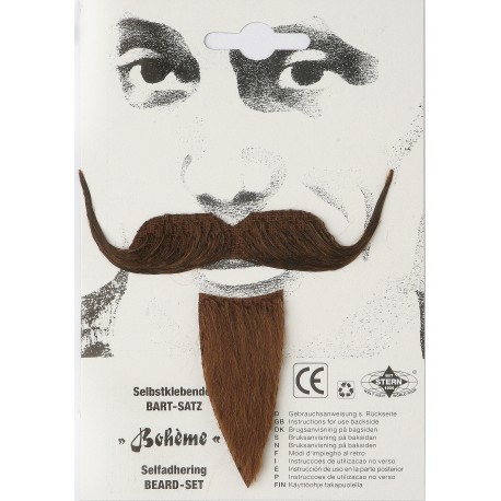 Moustache et favori bohème