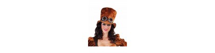 Chapeau steampunk brun