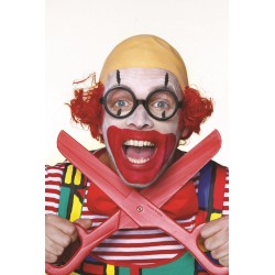 Clown chauve rouge