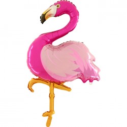 Ballon aluminium flamand rose