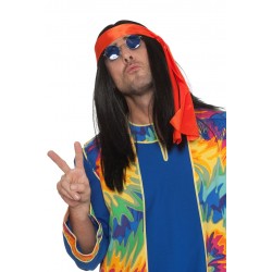 Perruque hippie homme