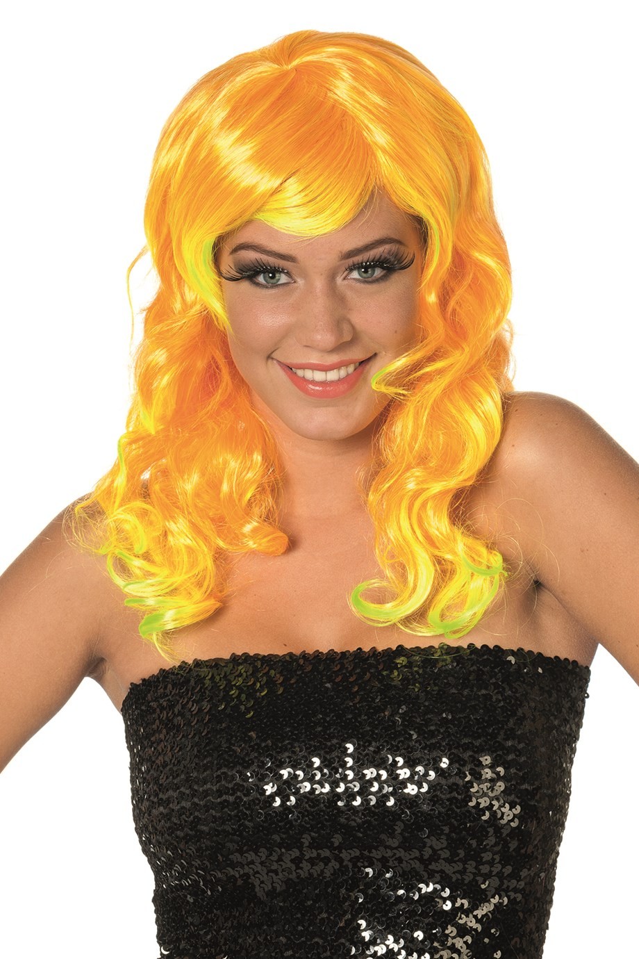 perruque orange femme